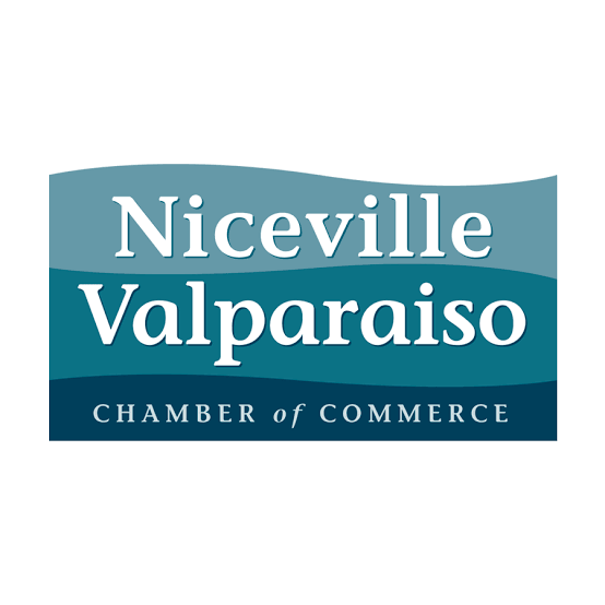Niceville Valparaiso Chamber of Commerce logo, proud supporter of Haunted Hall of Terror 2026.