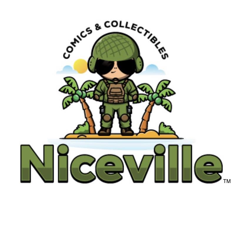 Niceville Comics & Collectibles logo, Survivor Zone vendor at Haunted Hall of Terror 2026